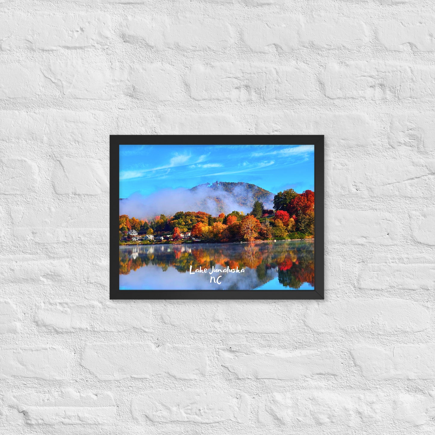 Lake Junaluska Fall - Framed Poster Print