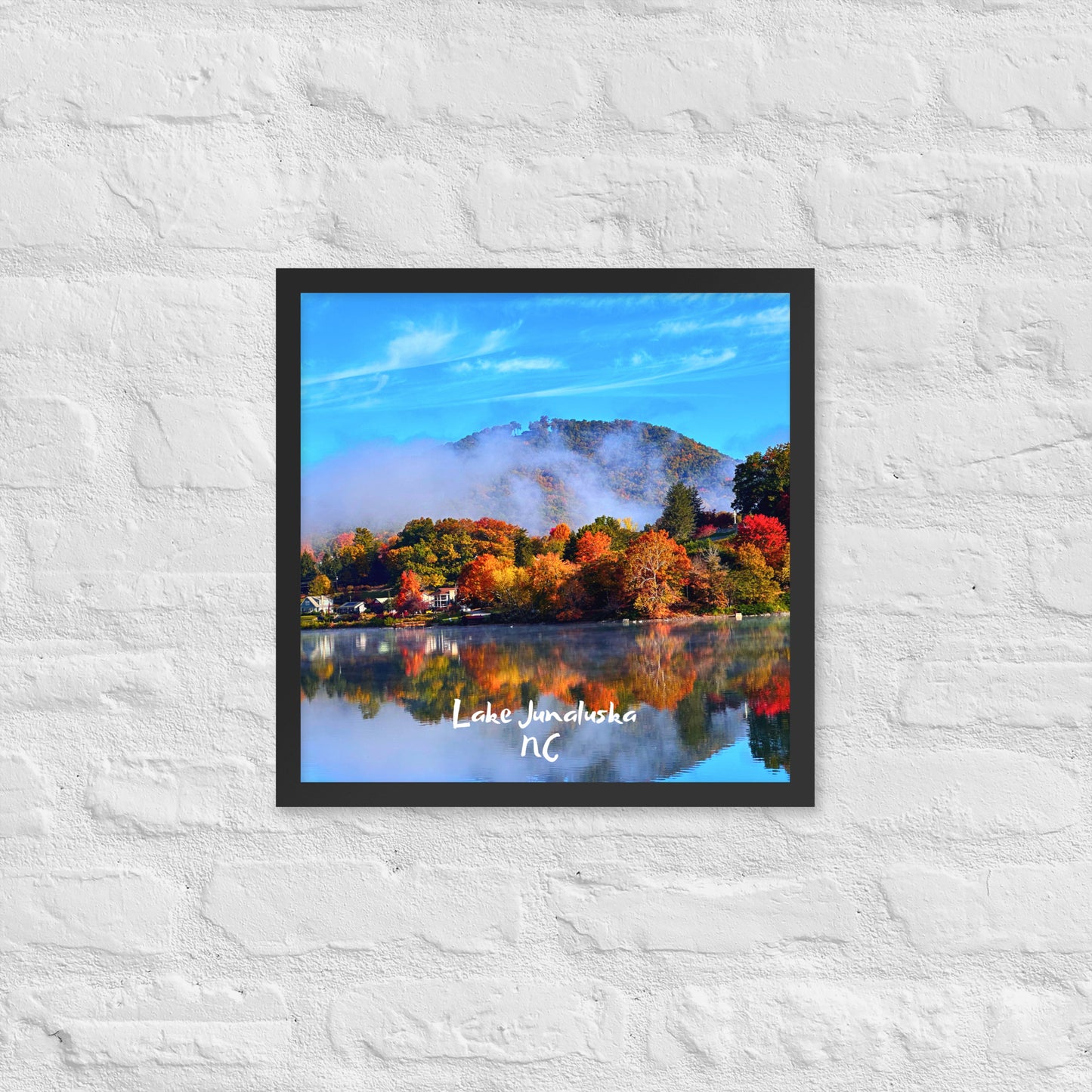 Lake Junaluska Fall - Framed Poster Print