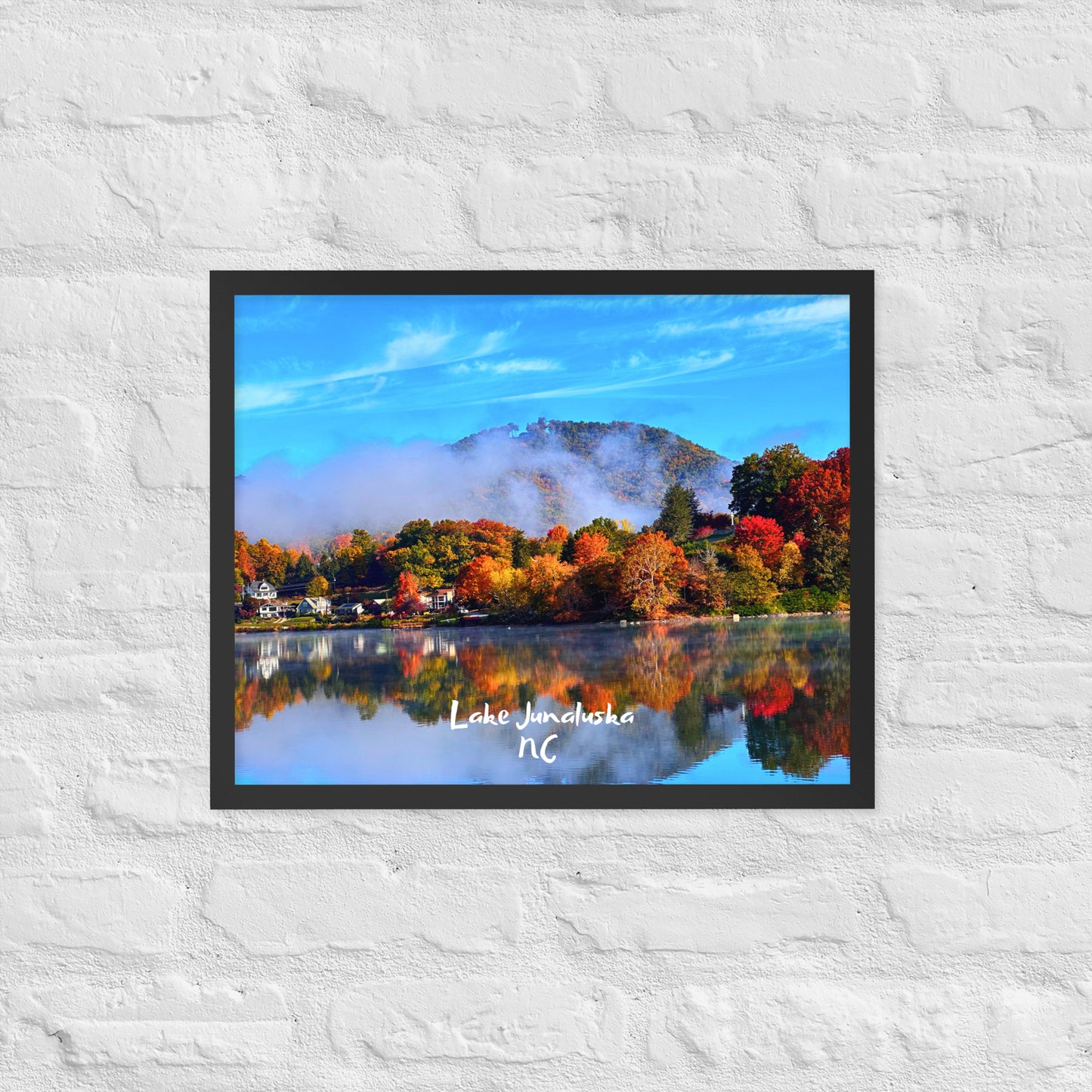 Lake Junaluska Fall - Framed Poster Print