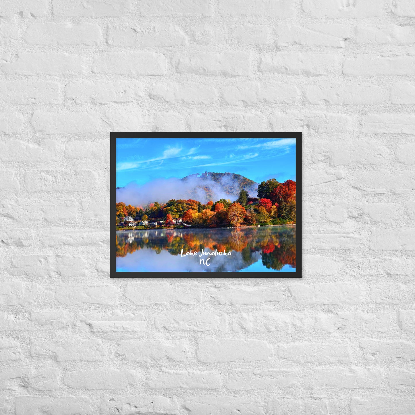 Lake Junaluska Fall - Framed Poster Print