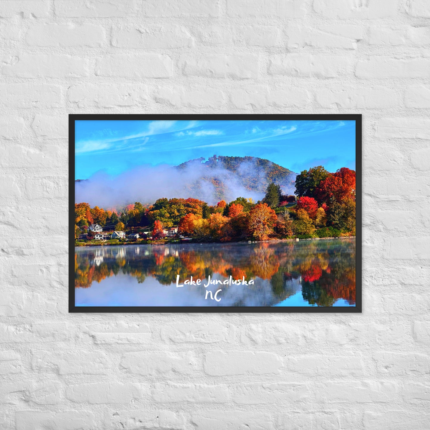 Lake Junaluska Fall - Framed Poster Print