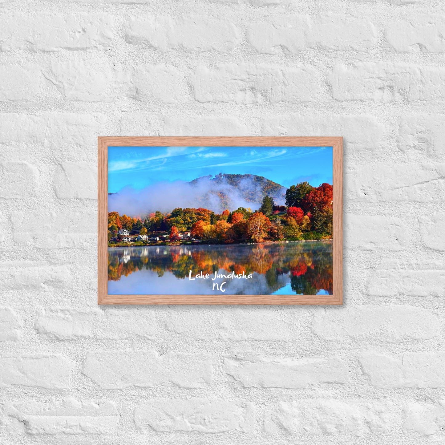 Lake Junaluska Fall - Framed Poster Print