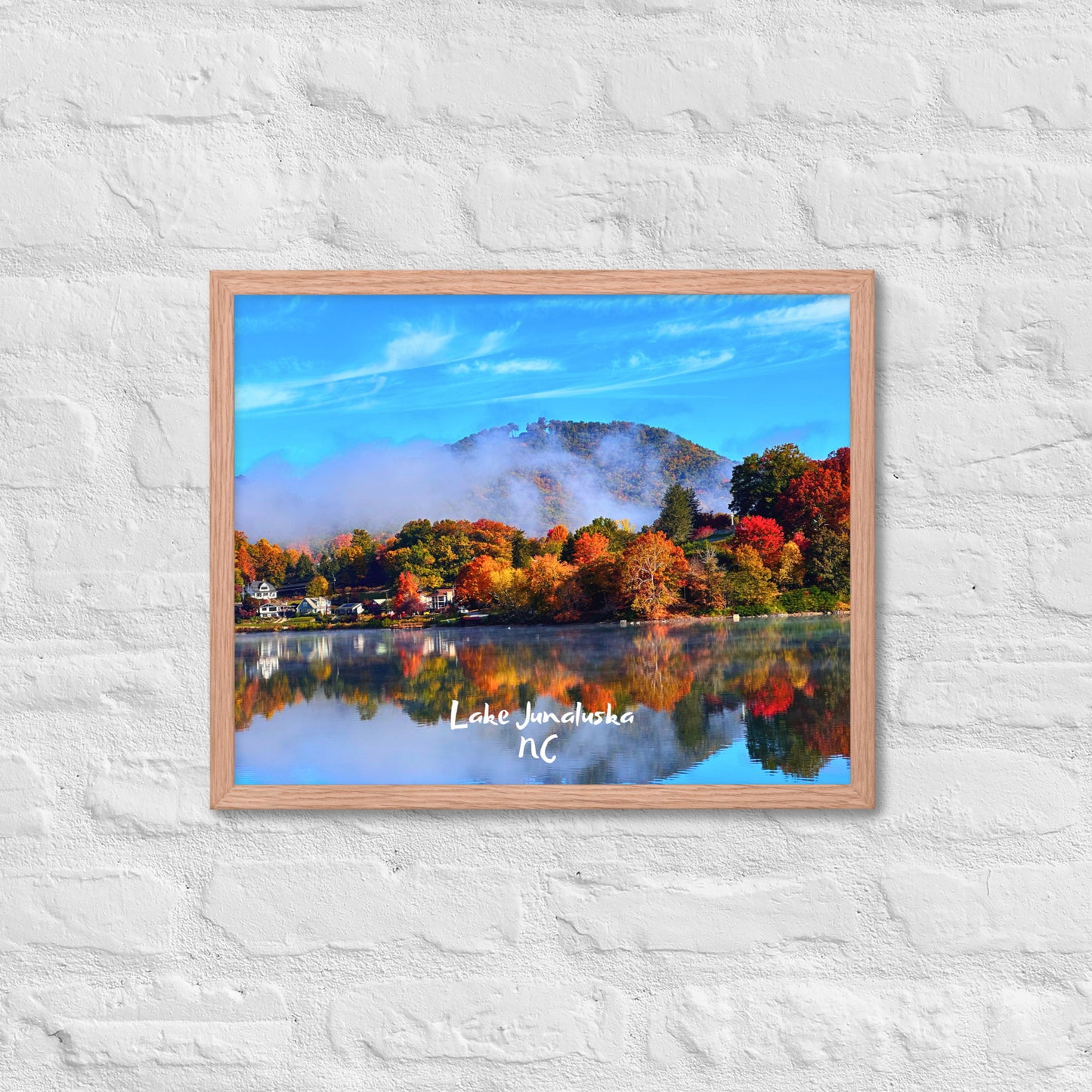Lake Junaluska Fall - Framed Poster Print