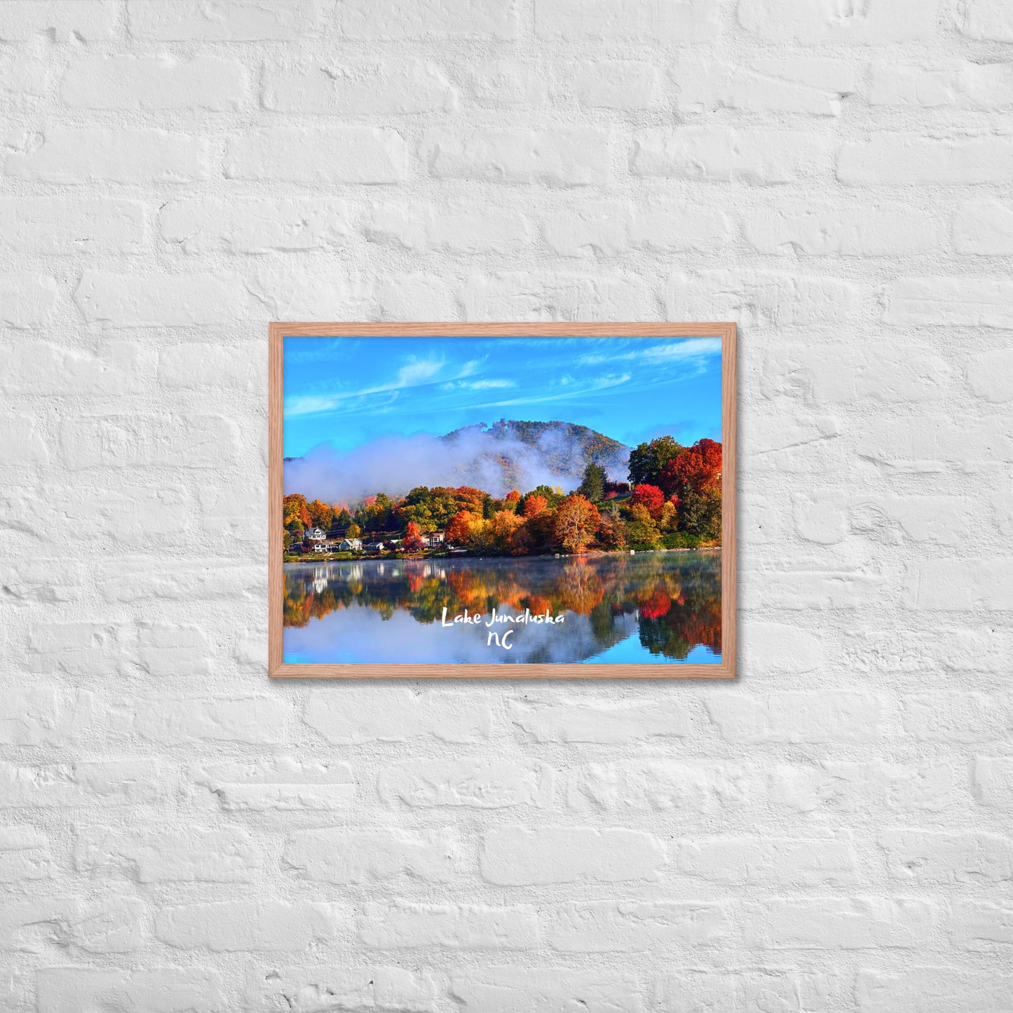 Lake Junaluska Fall - Framed Poster Print