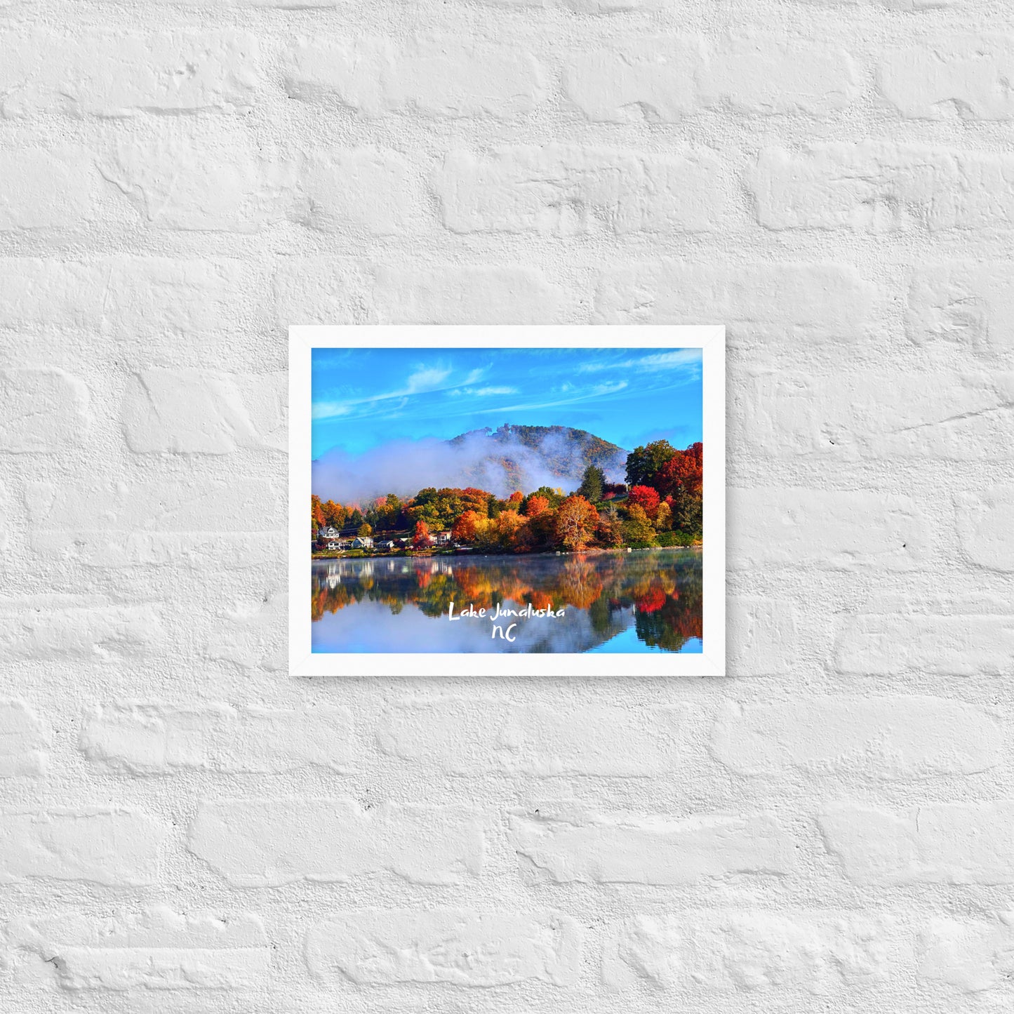 Lake Junaluska Fall - Framed Poster Print