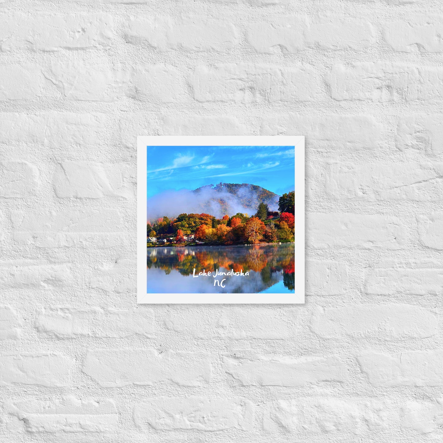 Lake Junaluska Fall - Framed Poster Print