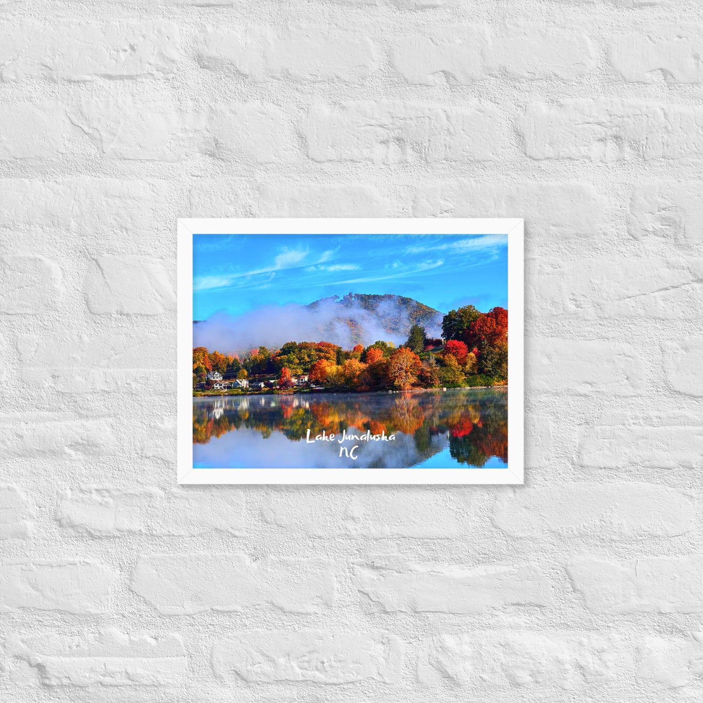 Lake Junaluska Fall - Framed Poster Print