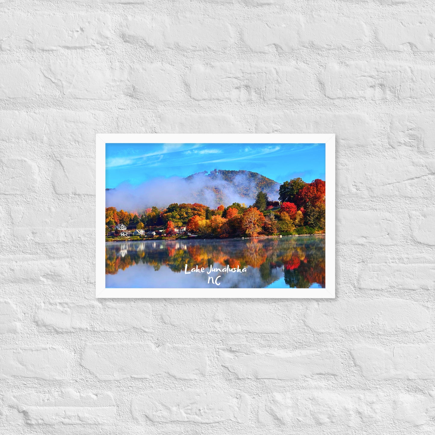 Lake Junaluska Fall - Framed Poster Print