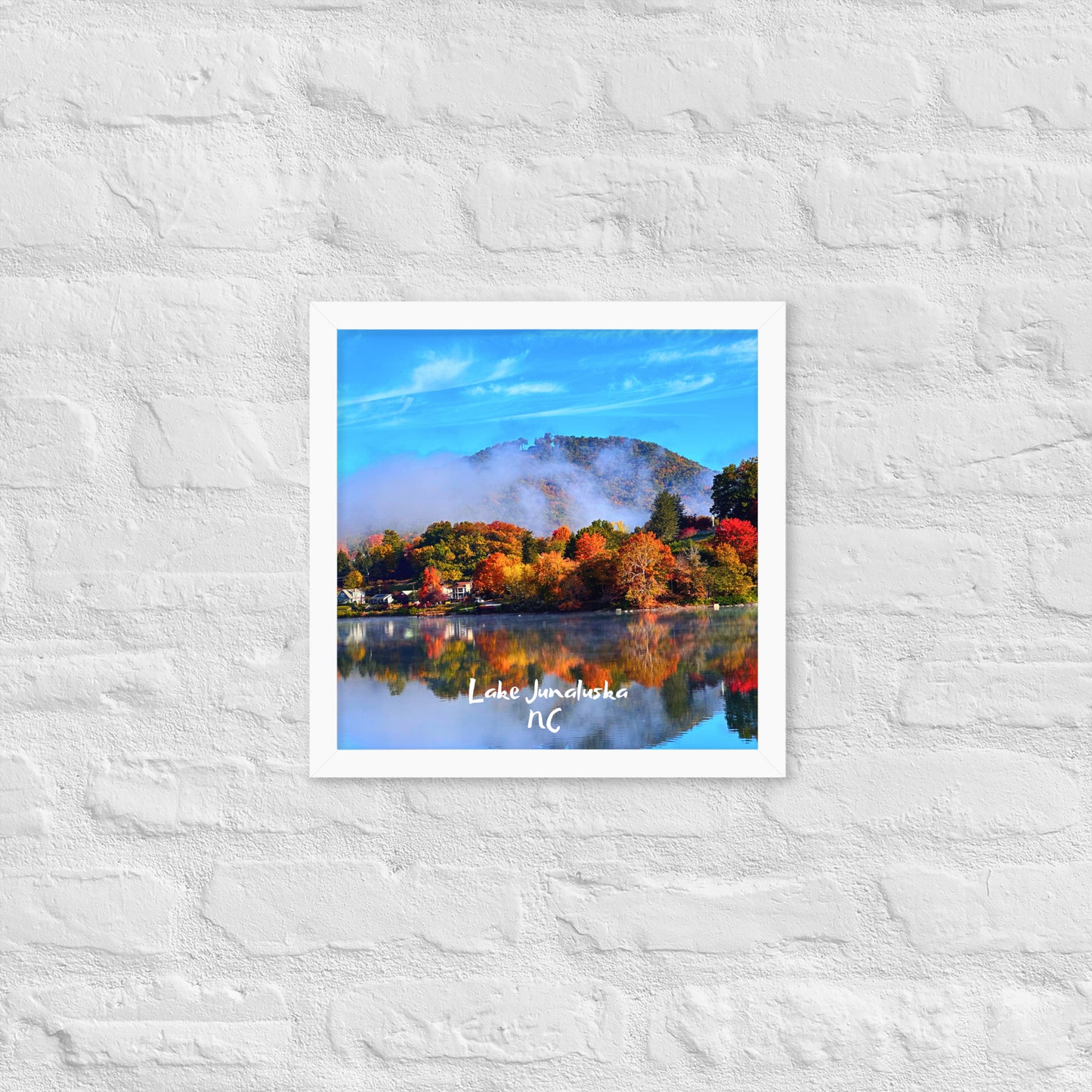 Lake Junaluska Fall - Framed Poster Print