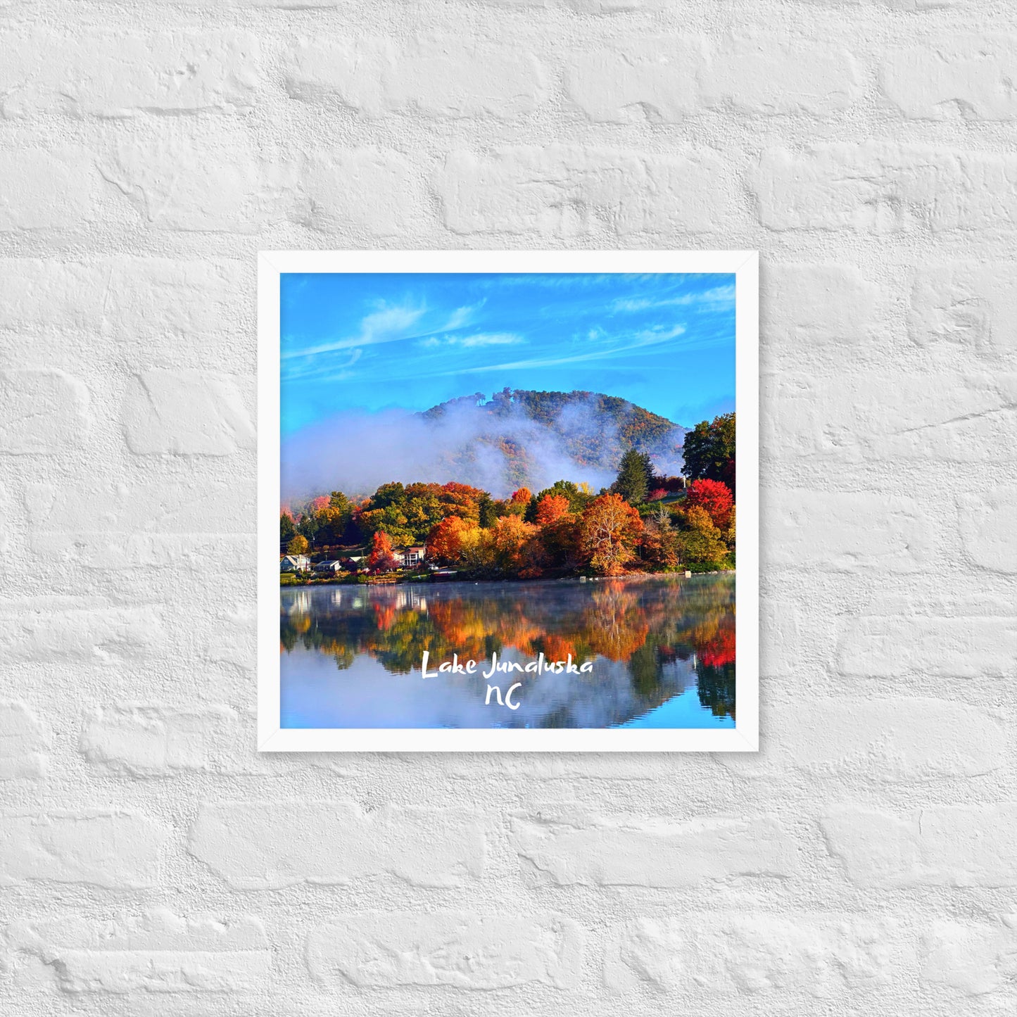 Lake Junaluska Fall - Framed Poster Print