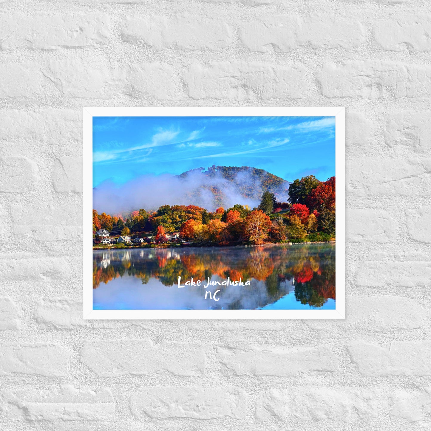 Lake Junaluska Fall - Framed Poster Print