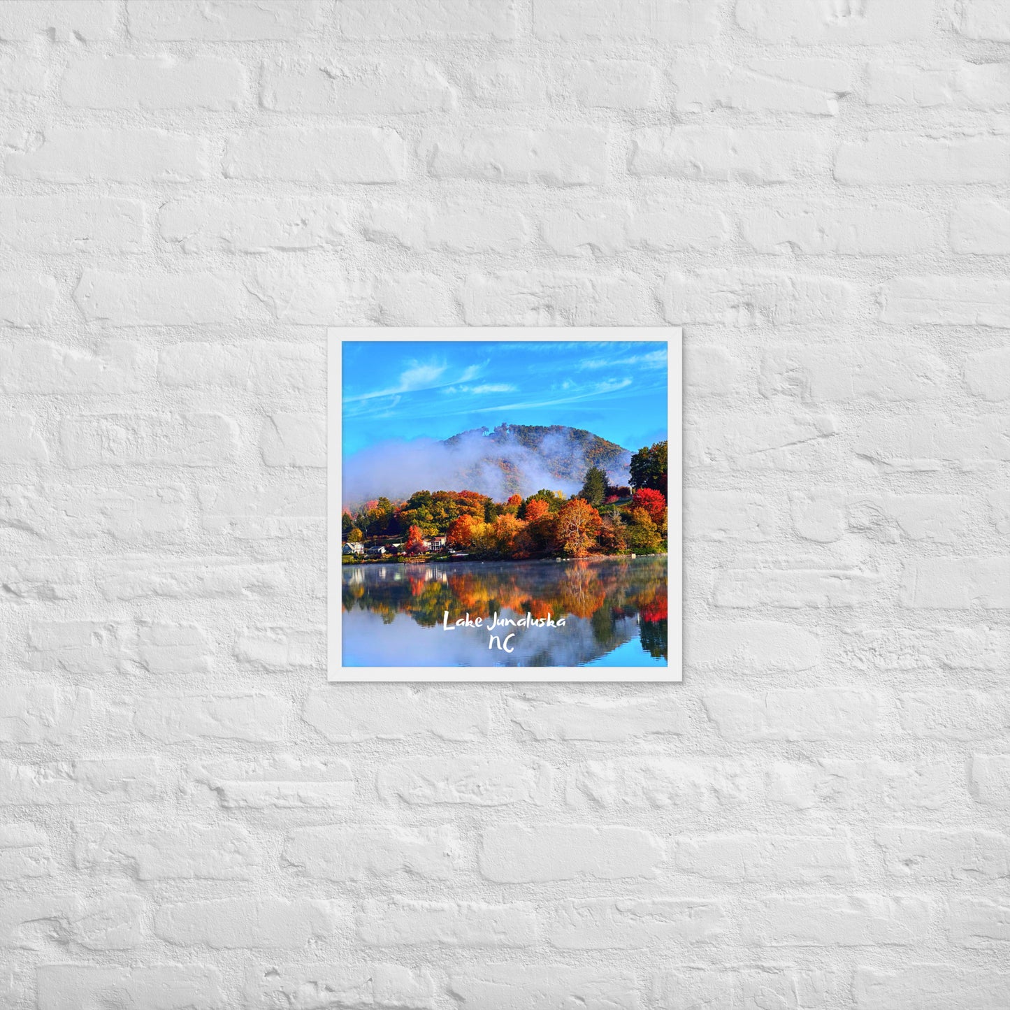 Lake Junaluska Fall - Framed Poster Print