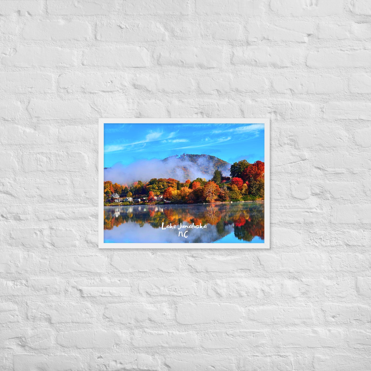 Lake Junaluska Fall - Framed Poster Print