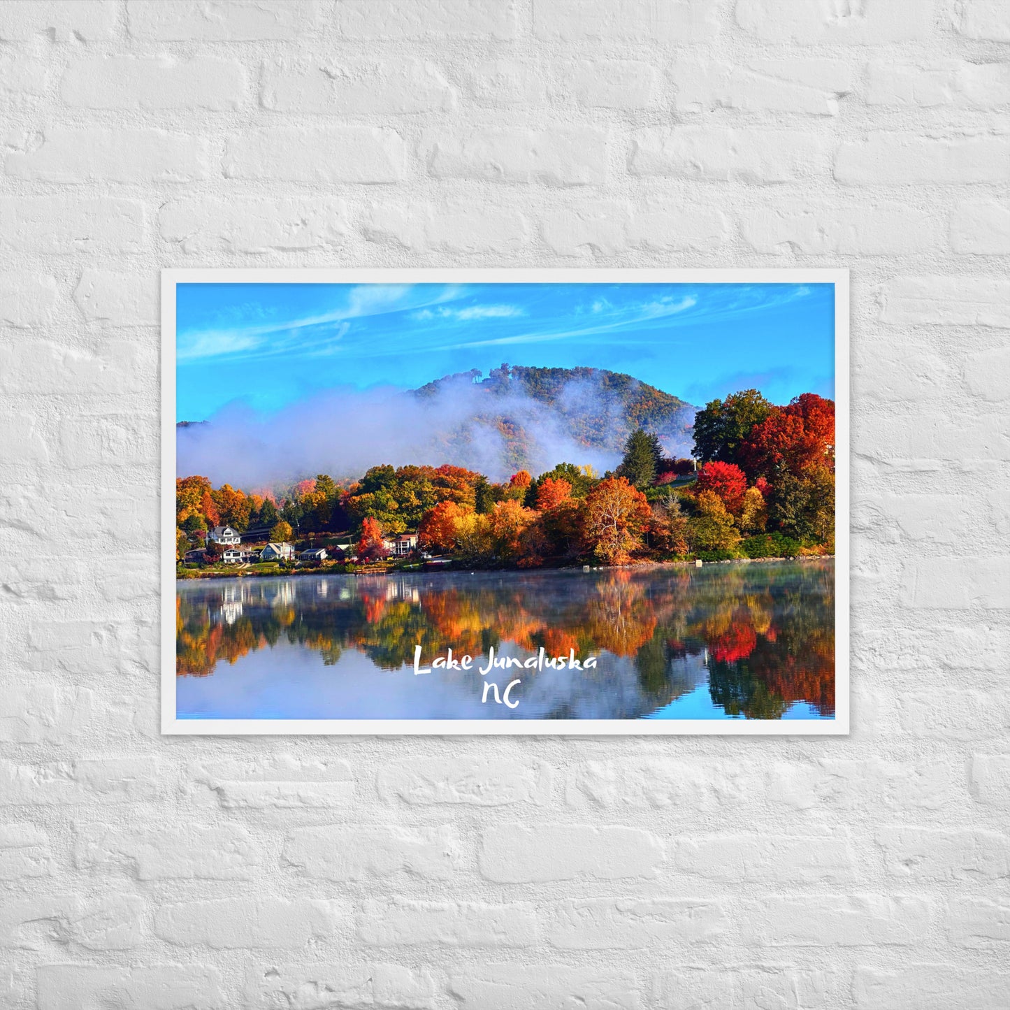 Lake Junaluska Fall - Framed Poster Print