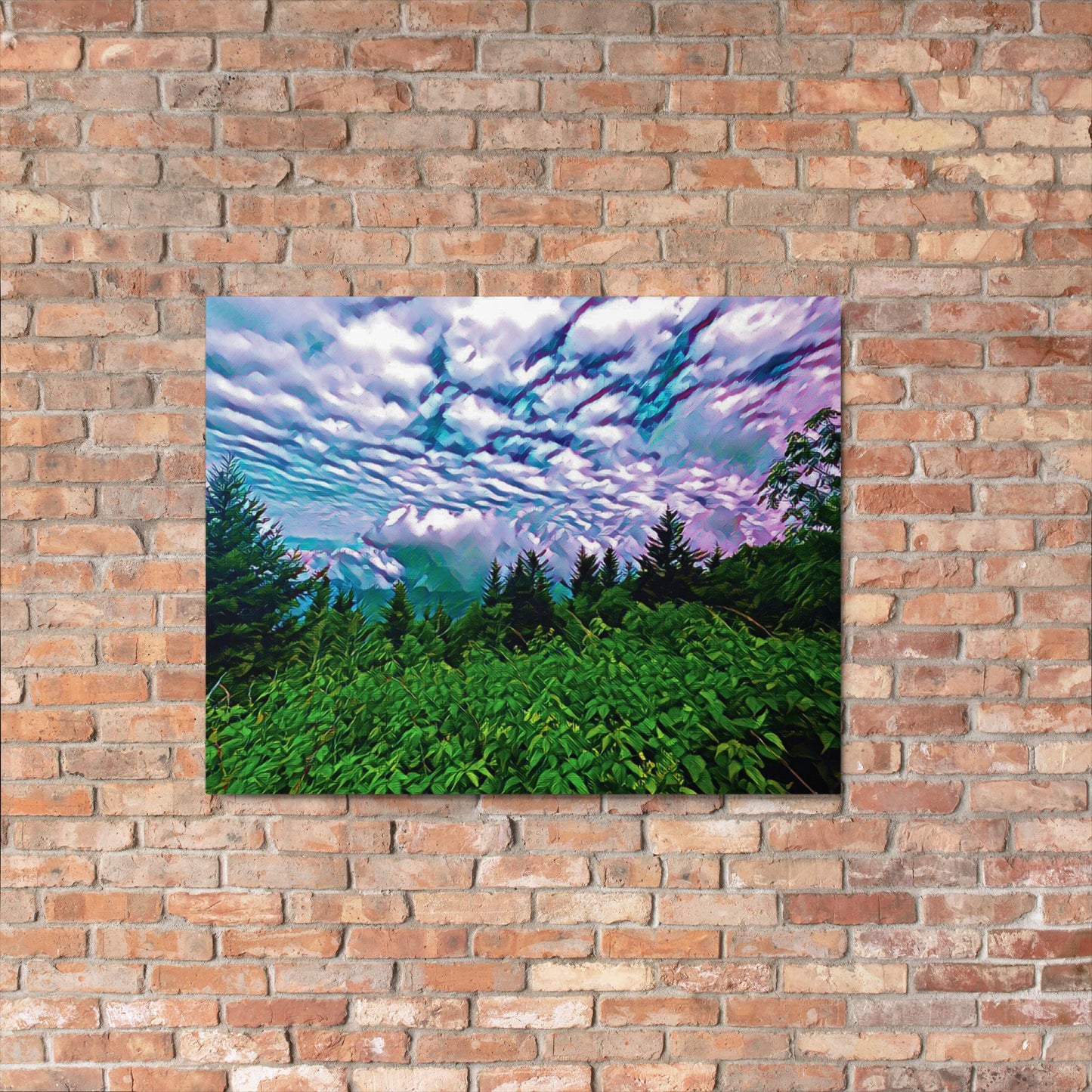 Blue Ridge Clouds - Metal Print