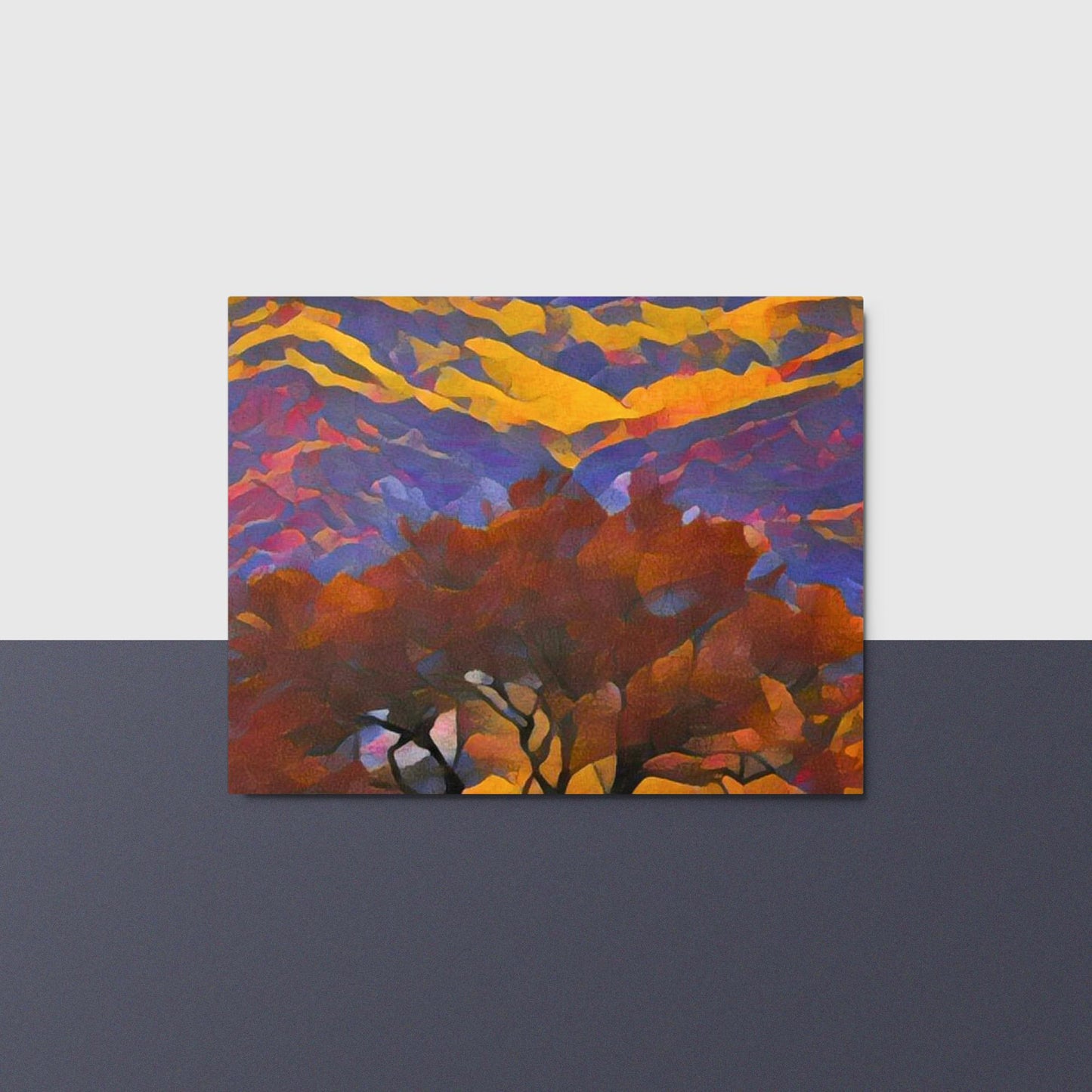 Fall Mountain - Horizontal Metal Print