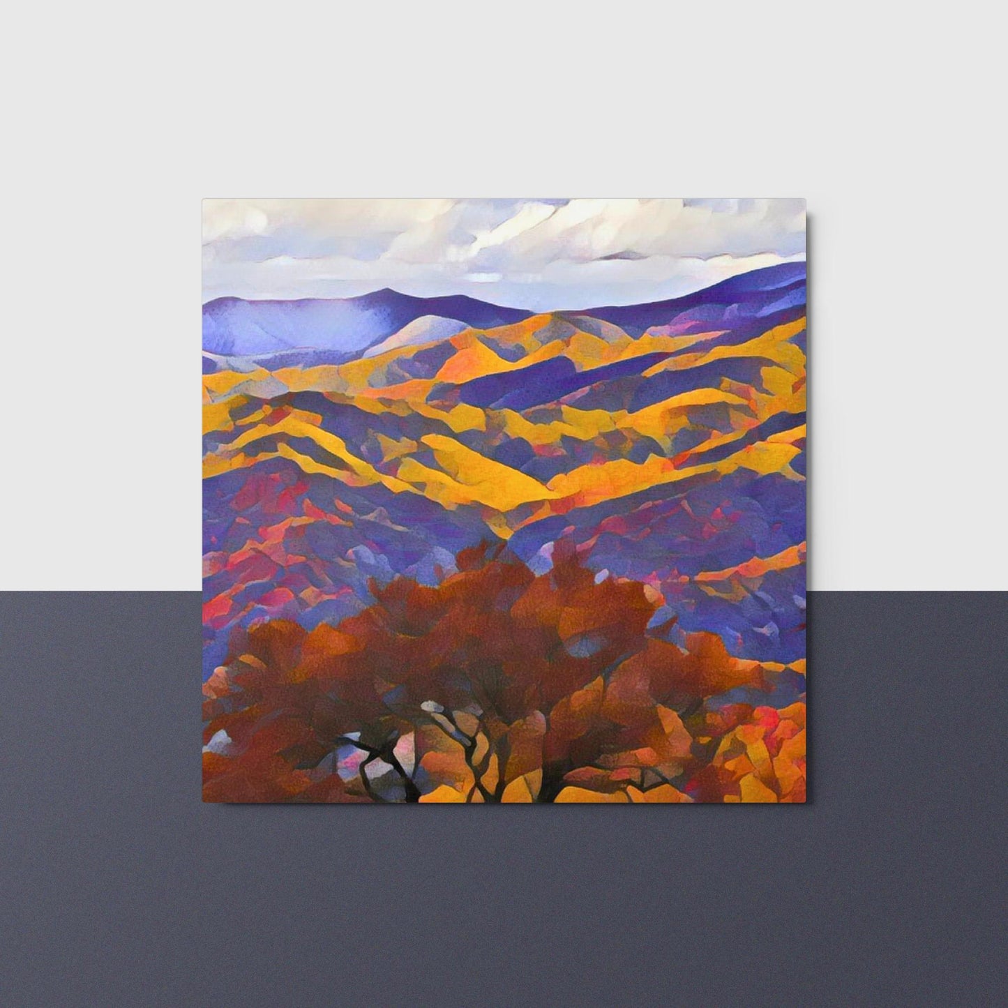 Fall Mountain - Horizontal Metal Print