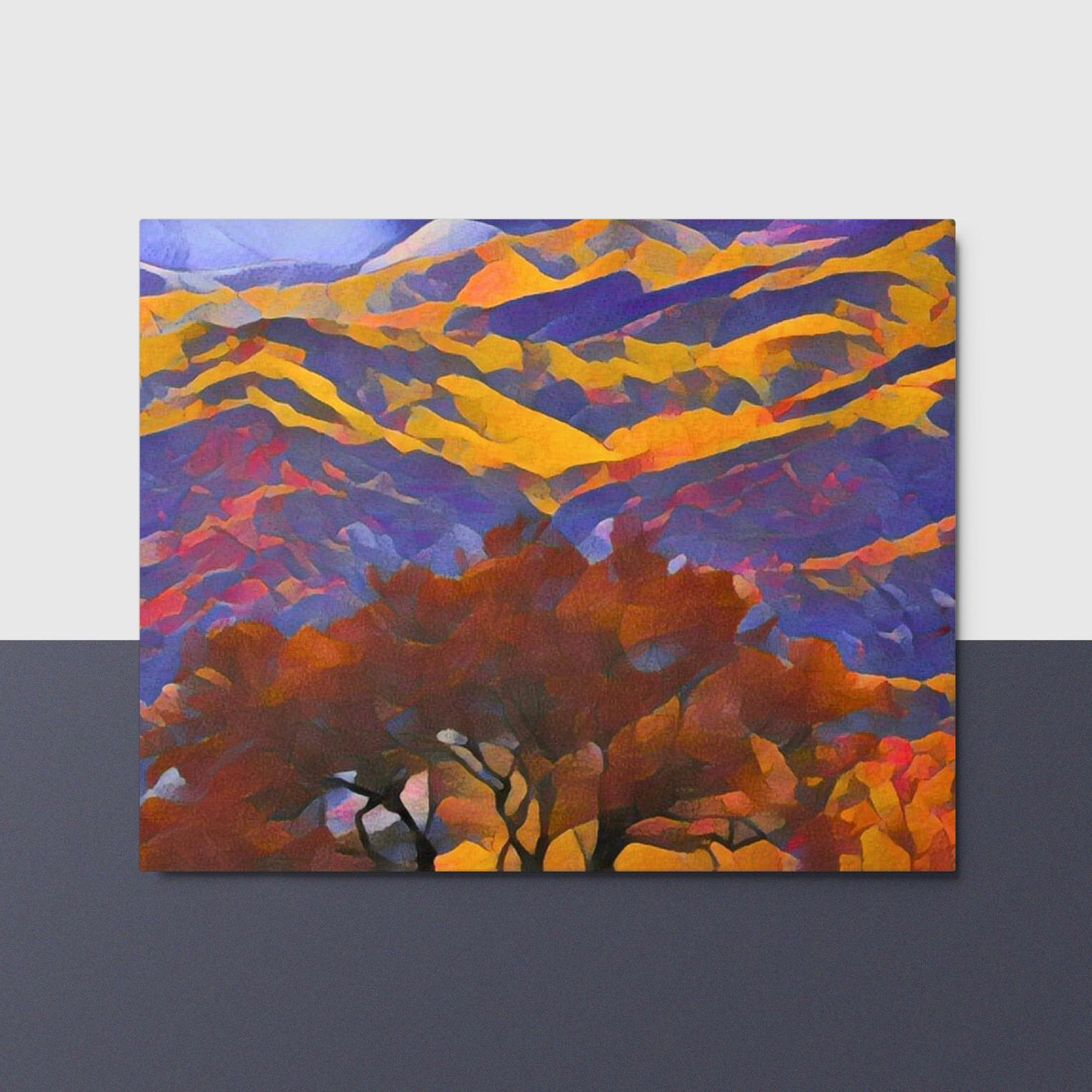 Fall Mountain - Horizontal Metal Print