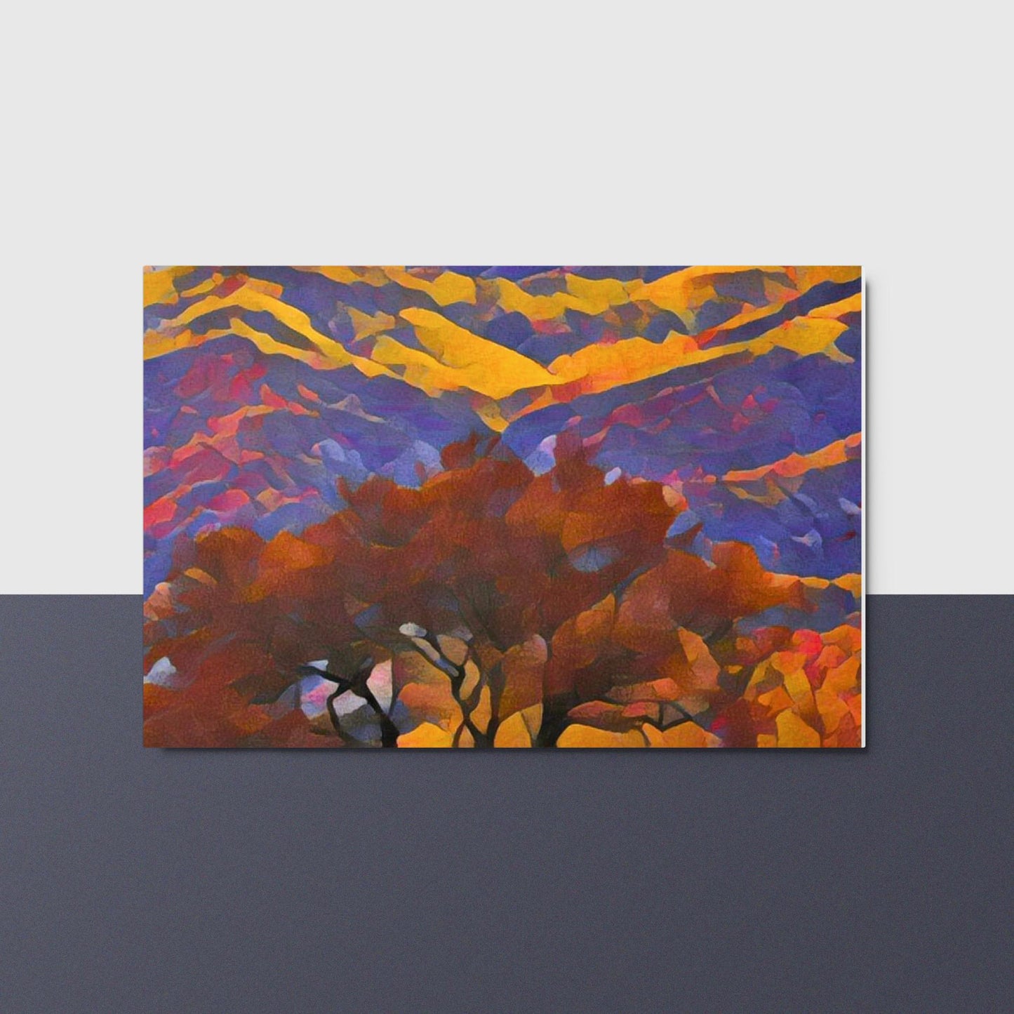 Fall Mountain - Horizontal Metal Print