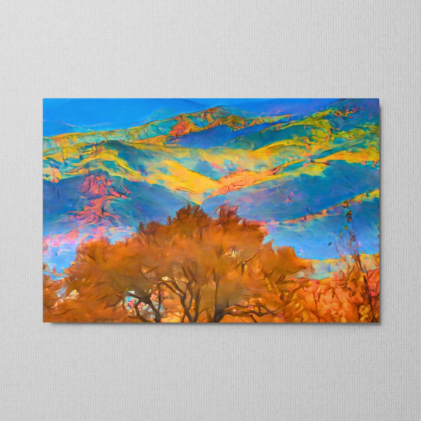 Electrified Mountains - Metal Print