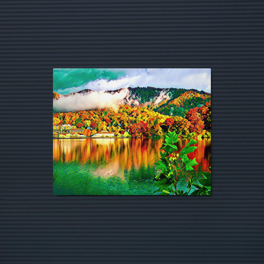 Original Digital Art - Fall Colors- Metal Print