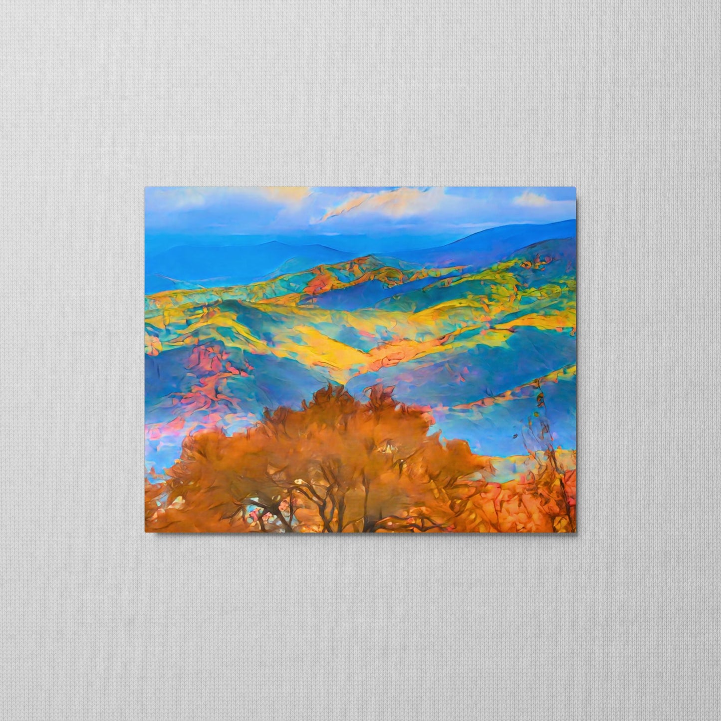 Electrified Mountains - Metal Print
