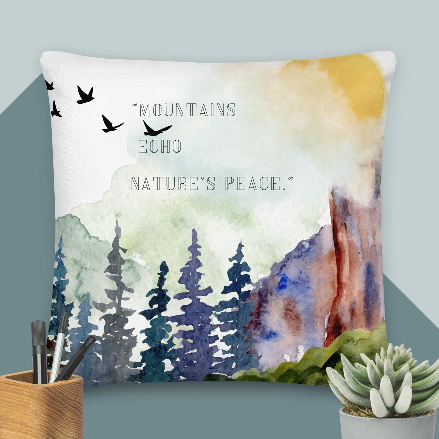 Mountain Majesty Throw Pillow