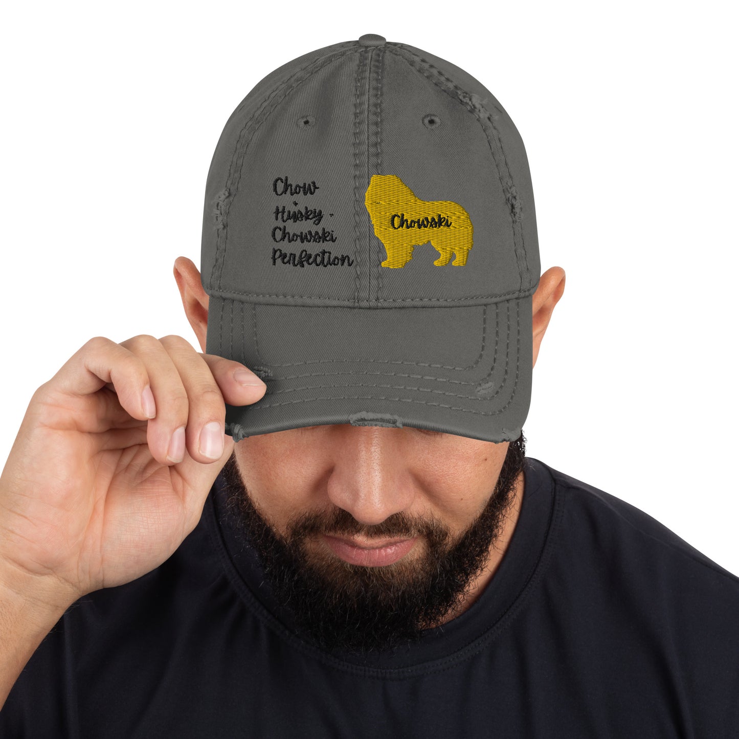 Chow + Husky = Chowski Embroidered Unisex Dad Hat