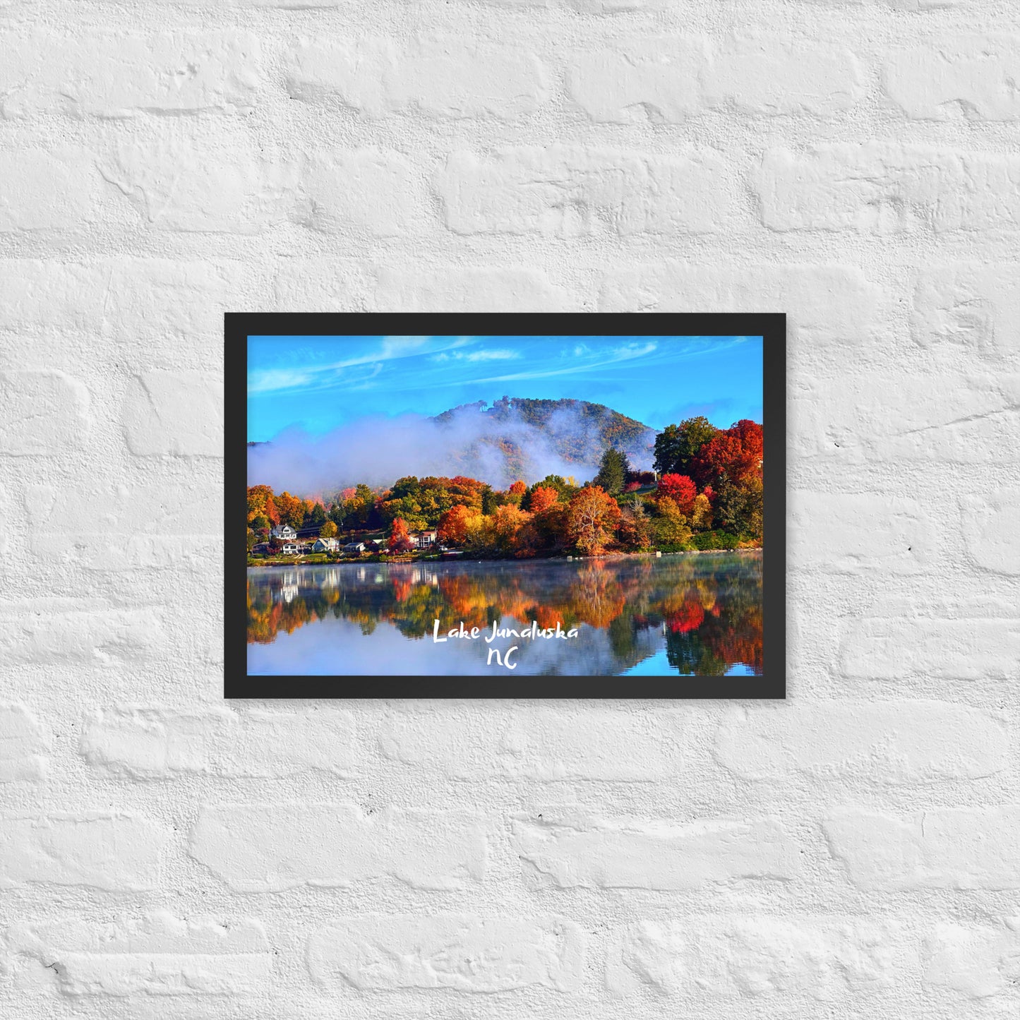 Lake Junaluska Fall - Framed Poster Print