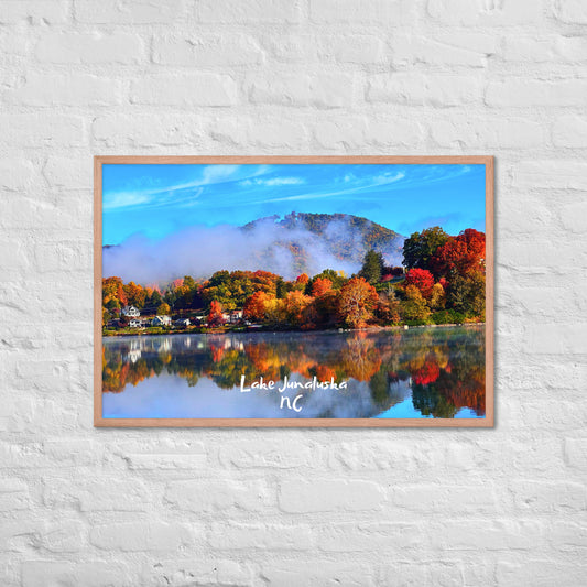Original Photo Art - Lake Junaluska Fall - Framed Poster Print