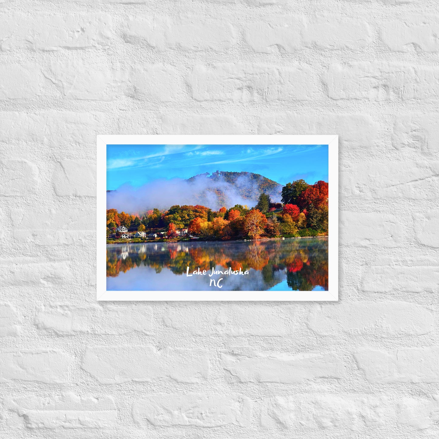 Lake Junaluska Fall - Framed Poster Print