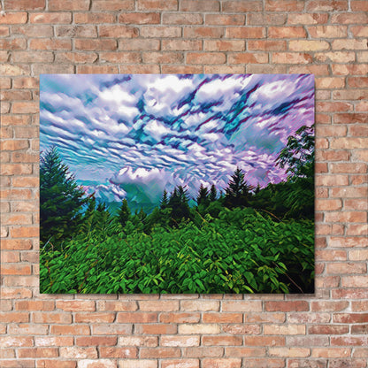 Blue Ridge Clouds - Metal Print