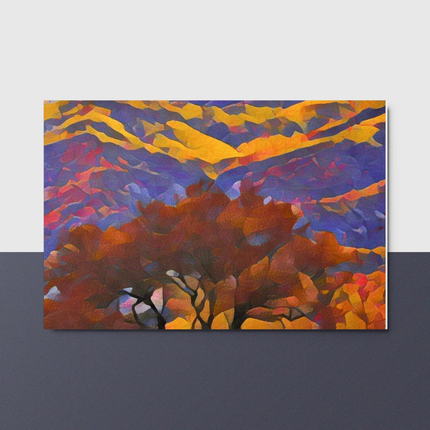 Fall Mountain - Horizontal Metal Print