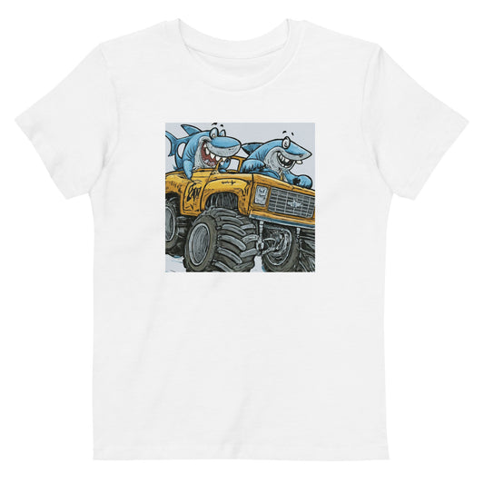 Kids' Shark T-Shirt - Monster Truck Rally