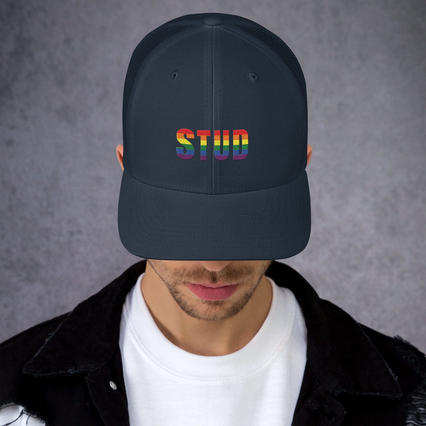 LGBTQ Rainbow Stud Pride Hat