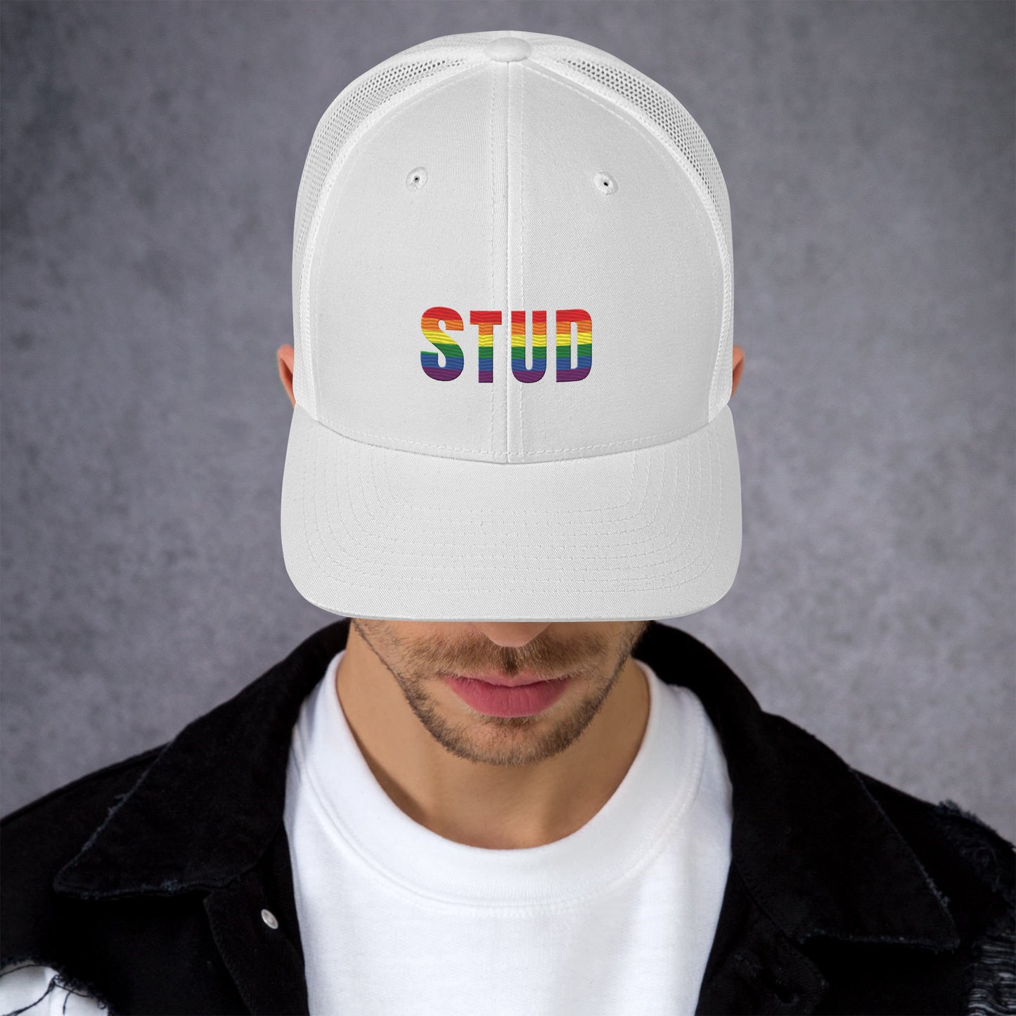 LGBTQ Rainbow Stud Pride Hat