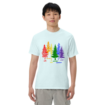 LGBTQ Rainbow Trees T-Shirt | Life, Healing, Sun, Nature, Harmony, Spirit