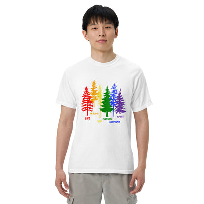 LGBTQ Rainbow Trees T-Shirt | Life, Healing, Sun, Nature, Harmony, Spirit