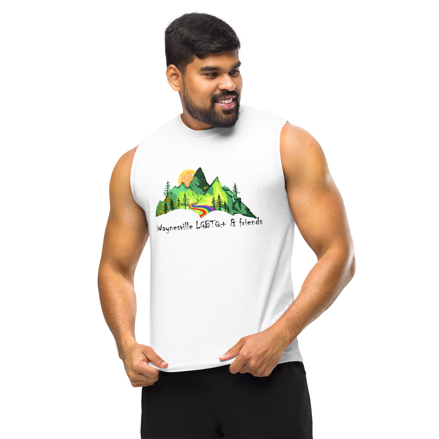 Waynesville LGBTQ Pride Muscle Shirt