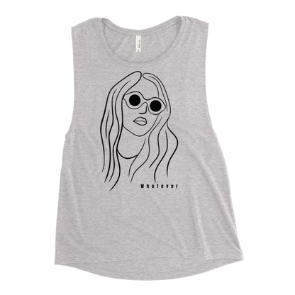 Whatever Graphic Women's Muscle Tank